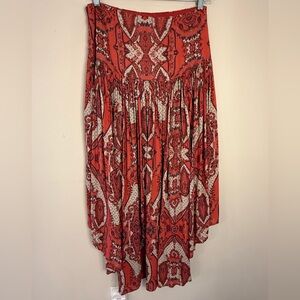 Boho versatile maxi skirt, strapless dress, beach coverup SZ S/M
